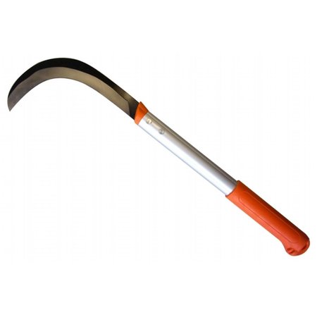 GARDENWARE Brush Clearing Sickle 9 in. Carbon Steel Blade 14.5 in. Aluminum Handle GA2691804